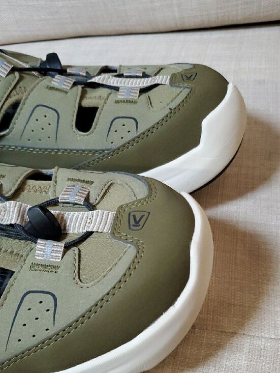 Keen Olive Green Athletic Sandal-Sneaker with White Sole Size 15